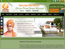 Tablet Screenshot of divyaprem.org